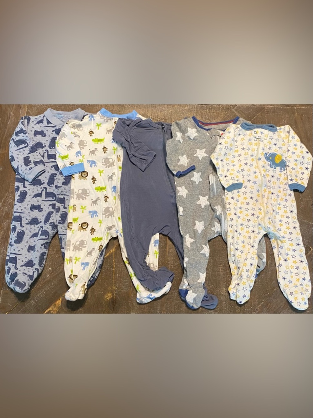 Baby Boy  3-6 Months Carter's Footed Zip Sleeper Pajama Clothes Lot